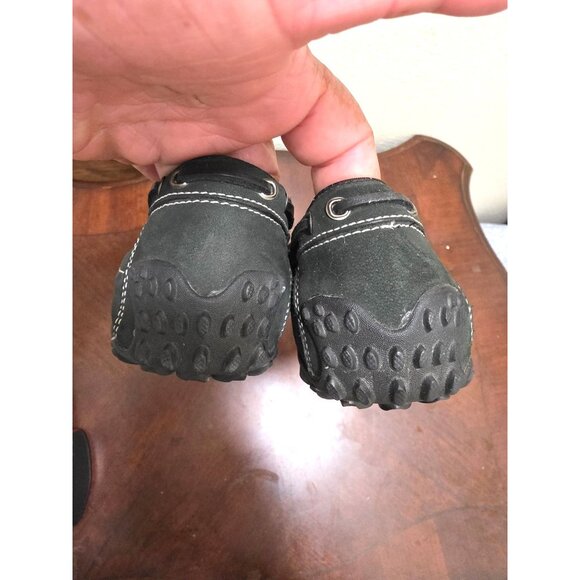 Merrell Women's Black Suede Moccasin Loafers Driving Shoes Size 7 Bow & Stitch D - Picture 5 of 12